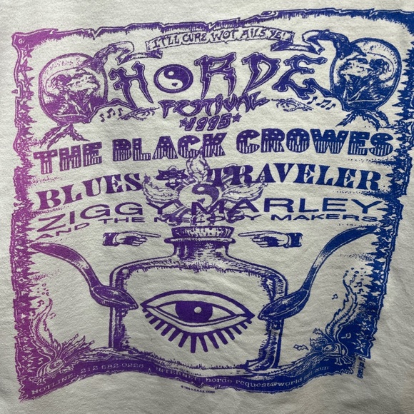 Vintage 90s Horde Fest T-Shirt 1995, No Flaws, Great Shape, Size XL - Picture 3 of 5